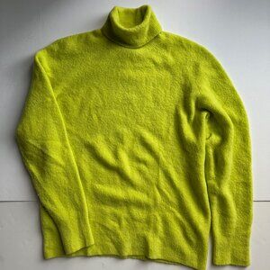 Roberto Collina Wool-Blend Rollneck - Neon Lime - XXL/54 (NWOT)